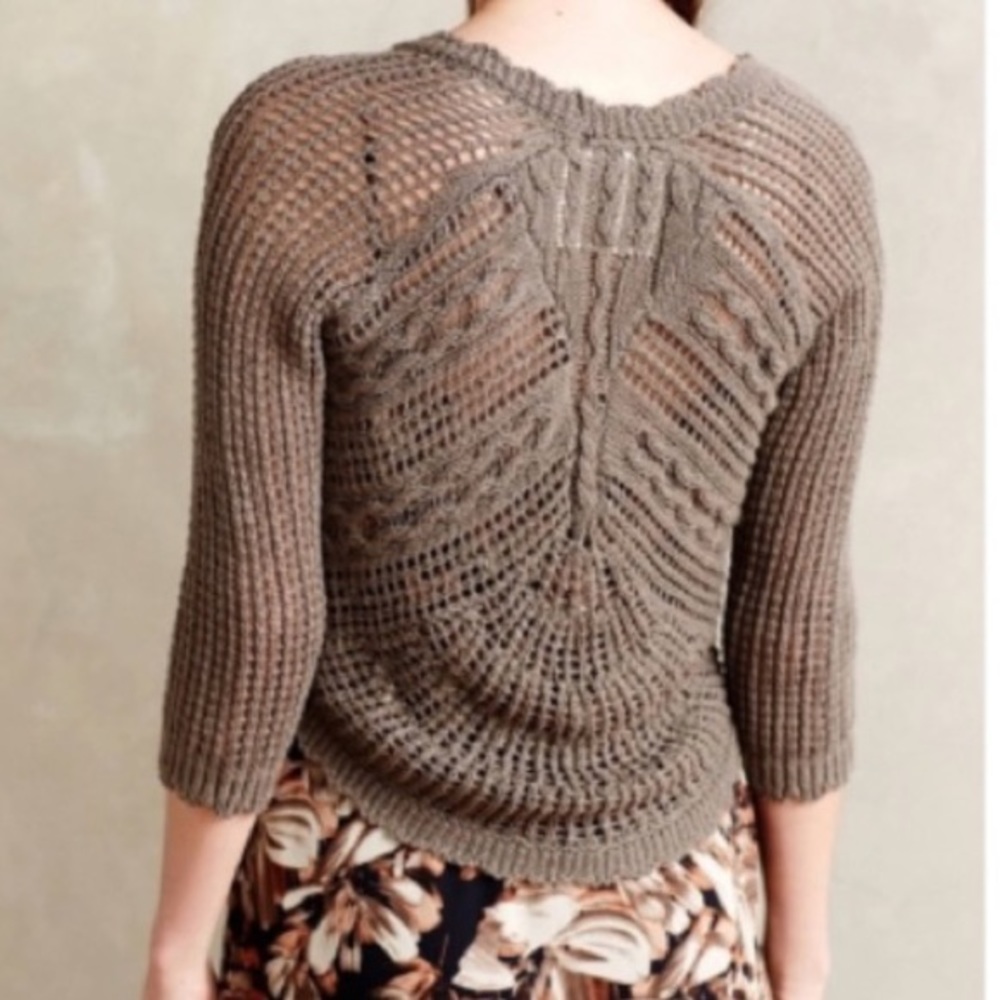 Anthro Angel of the North Crochet Cardigan